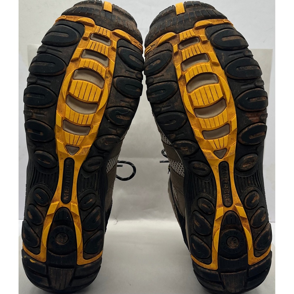Merrell Alverstone Mid Waterproof‎ Hiking Boots Mens 14 Brown Black J50829 - Picture 7 of 11